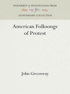 cover image of American Folksongs of Protest